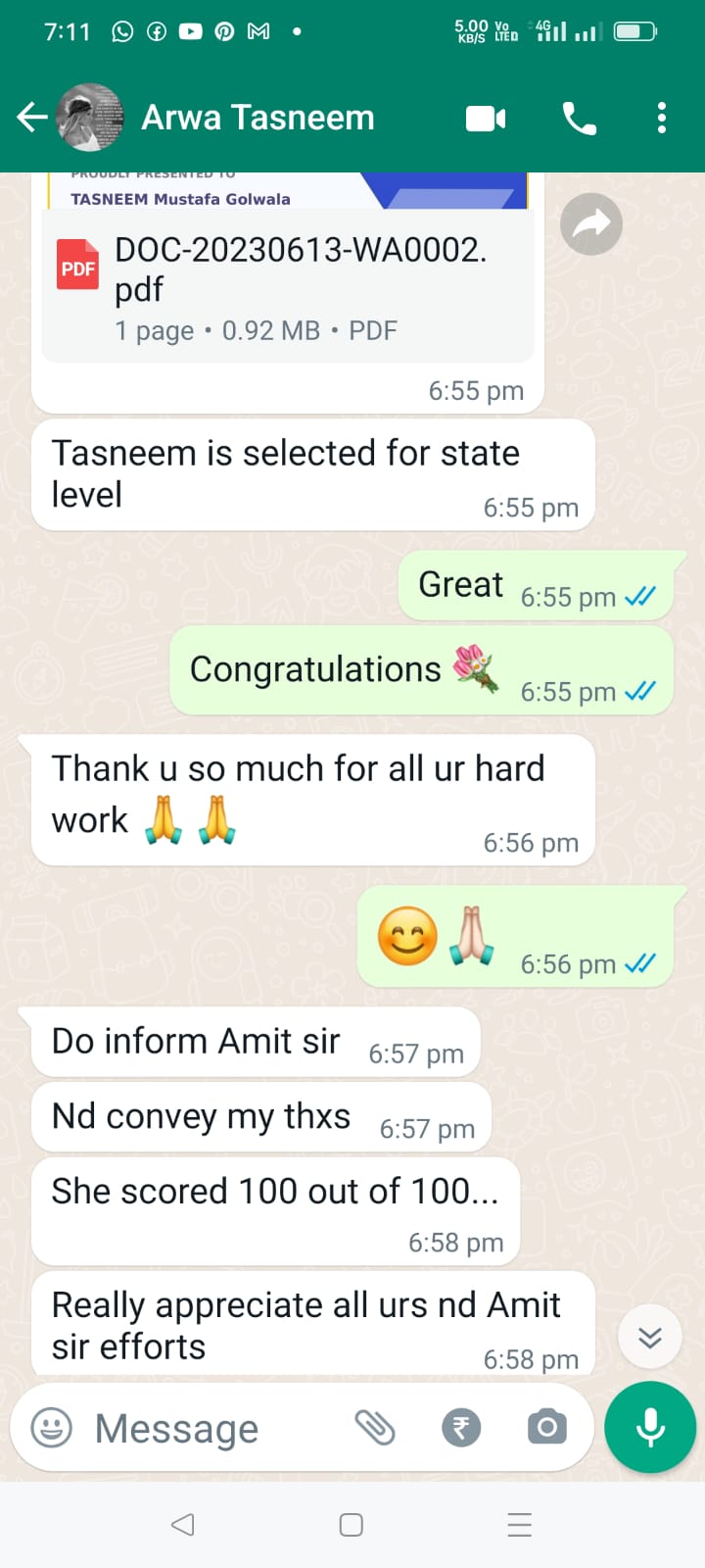 Parent Review 5